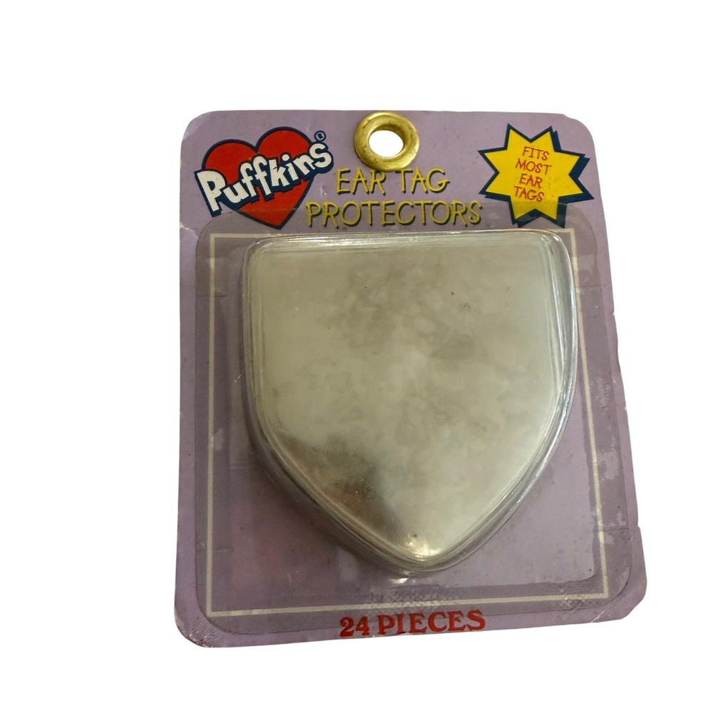 Puffkins Ear Tag Protectors Unisex OS Clear 24 Piece Vintage Swibco Tag Shields